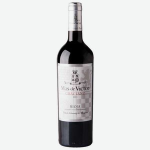 Вино Mas de Victor Steak&Wine Graciano красное сухое 13,5% 0.75л Испания Наварра