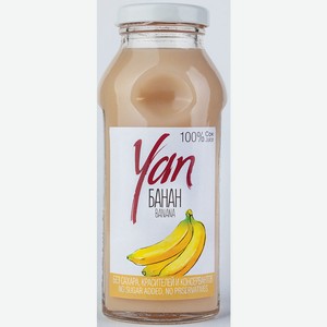 Сок Банановый без сахара Yan 0.25л