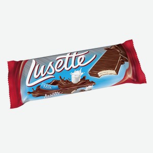 Вафли «Lusette» с молочной начинкой в молочно-какао глазури, 0,03 кг