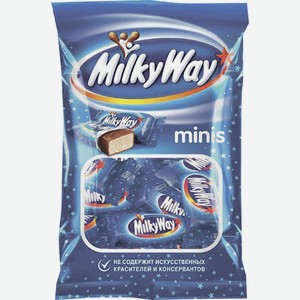 Батончики шоколадные minis Milky way, 0,176 кг