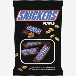 Шоколад минис Snickers, 0,18 кг