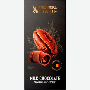 Шоколад Premiere of Taste молочный пекан клиновый сироп 80г