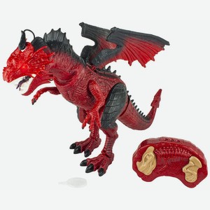 Интерактивная игрушка 1 Toy Пламенный дракон на ИК пульт ,свет, звук, движение, парогенератор, Т16702