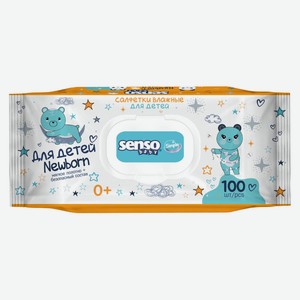 Влажные салфетки детские Senso Baby simple, 100 шт