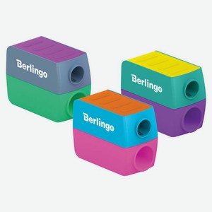 Точилка пластиковая Berlingo ColorShift 2 отверстия, 40х31х20 мм