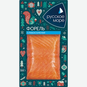 Форель филе-кусок слабосоленый Русское море, 0,3 кг