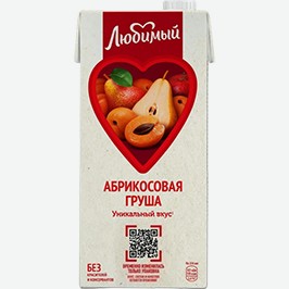 Напиток Сокосодержащий Любимый, Абрикосовая Груша, 0,95 Л