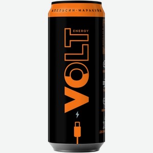 Энергетический напиток Volt Energy со вкусом апельсина и маракуйи 0,45 л