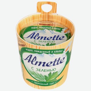 Сыр «Альметте» творожный с зеленью 60 %, 150 г