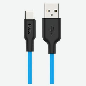 USB кабель Hoco X21 Type-C синий, 1 м