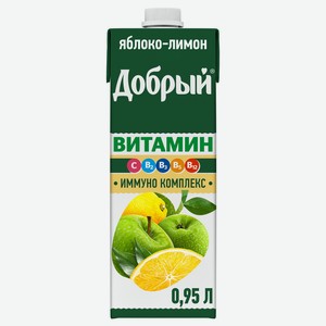 Сок Добрый Яблочно-лимонный 0.95л