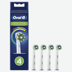 Насадки Oral-B Cross Action для электрической зубной щетки, 4шт Германия