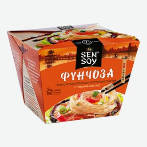 Фунчоза Sen Soy под китайским устричным соусом с грибами шиитаке 125 г