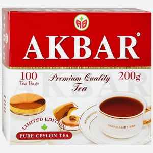 Чай черный Limited Edition 100пак 0,2 кг AKBAR