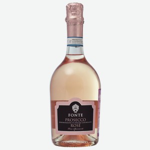 Вино Fonte Prosecco Rose 11% розовое брют игристое 0.75л Италия