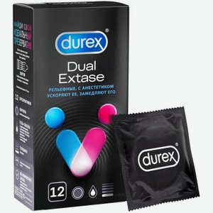 Презервативы Durex Dual Extase 12шт