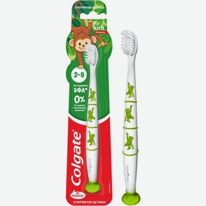Зубная щетка Colgate для детей 2-9 лет Monkey супермягкая в ассортименте