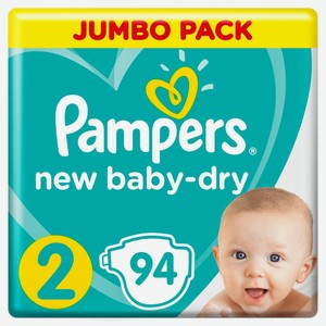 Подгузники Pampers New Baby Dry 2 (4-8 кг) 94 шт