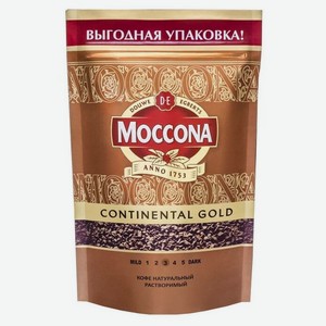 Кофе растворимый Moccona Continental Gold, 140 г