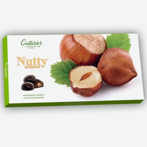 Шоколадные конфеты в коробке Nutty Season с цельным фундуком 0,21 кг Couturier