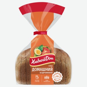 Хлеб «Хлебный Дом» Домашний бездрожжевой в нарезке, 350 г