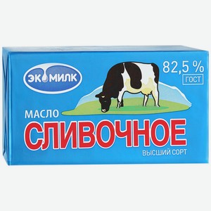 Масло Сливочное 82,5% Экомилк, 0,18 кг