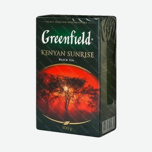 Чай Greenfield Kenyan Sunrise черный 200г Россия