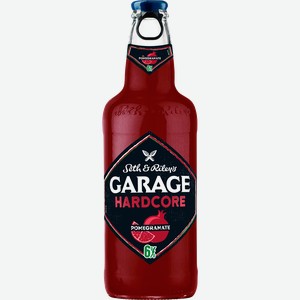 Пивной напиток Garage Seth and Rileys Hardcore Гранат 6% 400мл