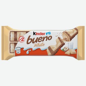 Вафли KINDER Bueno White в белом шоколаде 39г