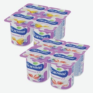 Йогурт «Campina», «Сливочный с соком» 5%, в ассортименте, 100 г