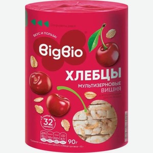 BIGBIO Хлебцы Злаковый коктейль вишневый хрустящие 90г
