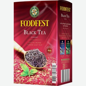 Чай Foodfest Black Tea Classic черный байховый 200г