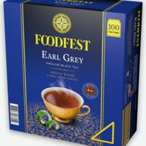 Чай Foodfest Earl Gray English Black Tea черный аромат бергамота 100х2г