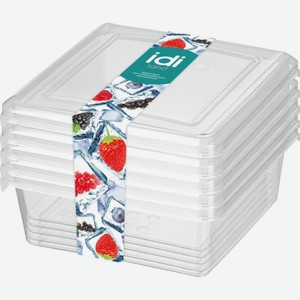 Комплект контейнеров IDI LAND для заморозки квадратных 0141 5х0,5л