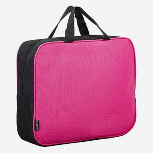 Папка-сумка Staff Everyday, А4, на молнии, с ручками, полиэстер, розовая (270743)