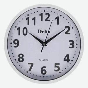 Настенные часы ДЕЛЬТА Home, 25 см, белые (DT7-0001)