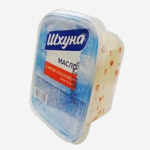 Масло с икрой лососевой имитированной  Шхуна  200 гр пл/б  Русское Море  ООО
