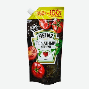 Кетчуп томатный HEINZ, д/п, 1кат, 450гр, Петропродукт Отрадное ООО