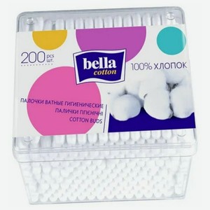 Палочки ватные Bella Cotton, 200 штук в упаковке