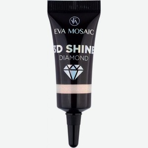 Глиттер для лица Eva Mosaic 3D Shine Diamond Розовое Золото 5мл