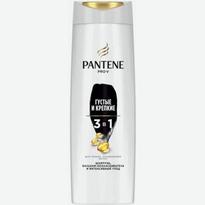Шампунь для тонких, ослабленных волос 3 в 1 Pantene Pro-V Густые и крепкие, 360 мл