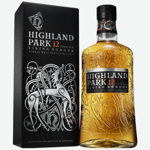 Виски Highland Park Viking Honour 12 лет в подарочной упаковке 40 % алк., Шотландия, 0,7 л