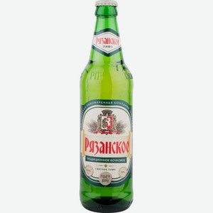 Пиво Хмелёфф Рязанское традиционное бочковое светлое пастеризованное фильтрованное 4,5 % алк., Россия, 0,45 л