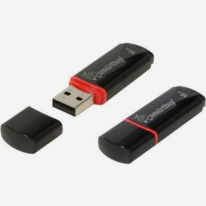 Флешка USB SMARTBUY Crown 16ГБ, USB2.0, черный [sb16gbcrw-k]