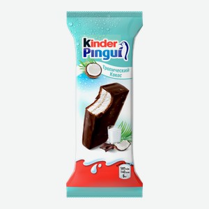 Бисквитное пирожное КИНДЕР Пингви кокос, 32.5%, 0.03кг