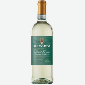 Вино Декорди Пино Гриджо делле Венецие белое сухое 0,75л., 11,5%