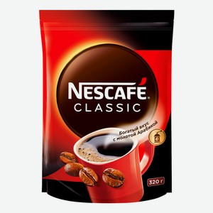 Кофе Nescafe Classic натуральный растворимый с добавлением молотого кофе 320 г