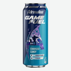 Энергетический напиток Adrenaline Rush Game Fuel газированный безалкогольный 449 мл