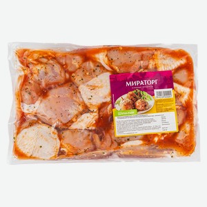 Шашлык куриный в маринаде охлажденный Мираторг в/у кг