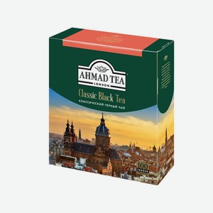 Чай <Ahmad Tea LTD> черный классический лист мелкий в пак с ярл 200г Россия